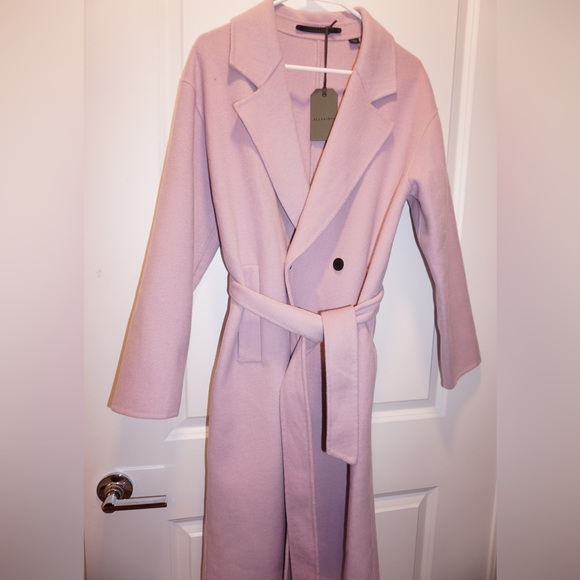ALL SAINTS WOMENS SAMMY COAT LILAC - Picture 5 of 5